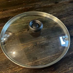 9 1/2 glass stock pot lid Farberware